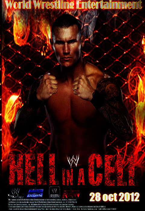 WWE Hell in a Cell 2012 Custom Made Poster by samorai94