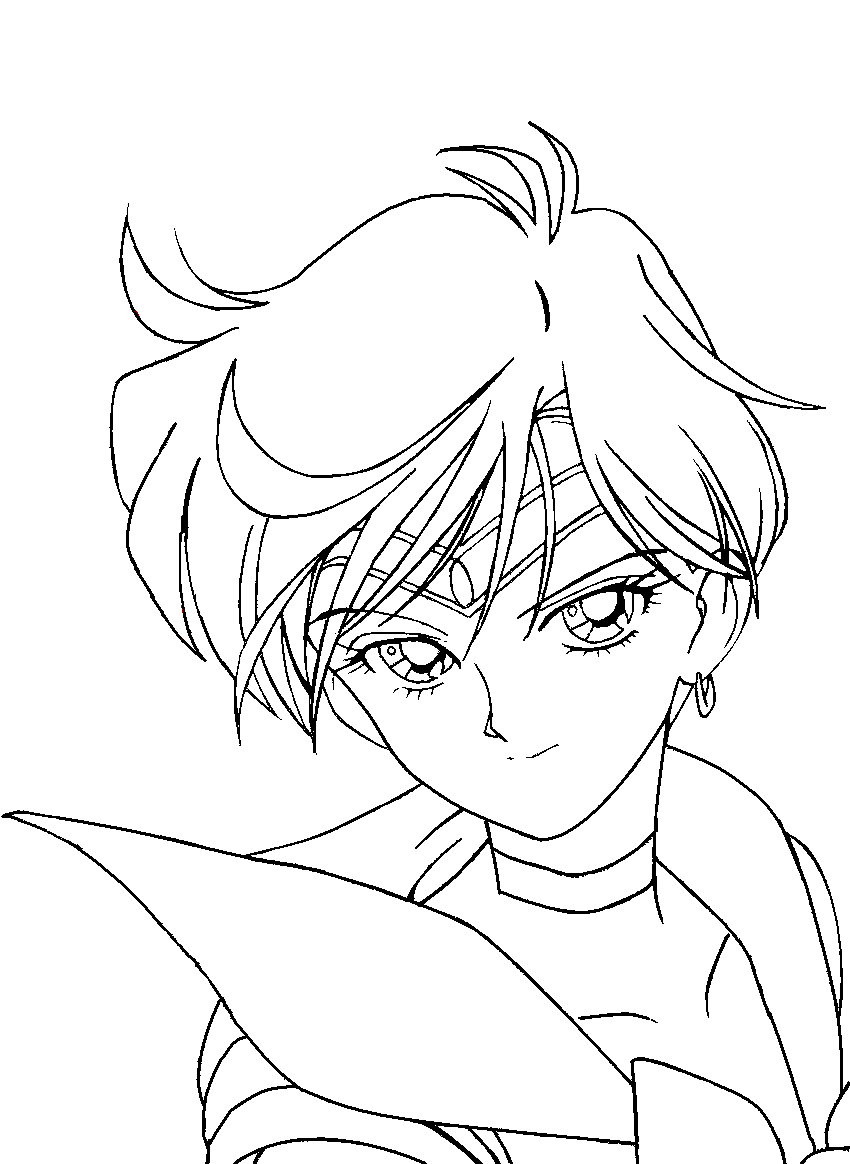 sailor neptune coloring pages - photo #14