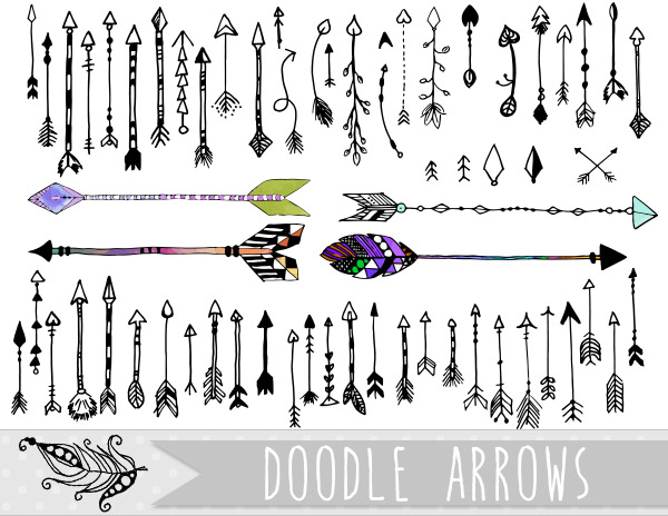 free doodle arrows clip art - photo #17