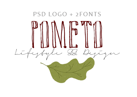 PSD Blog Logo + 2 fonts by Pometo