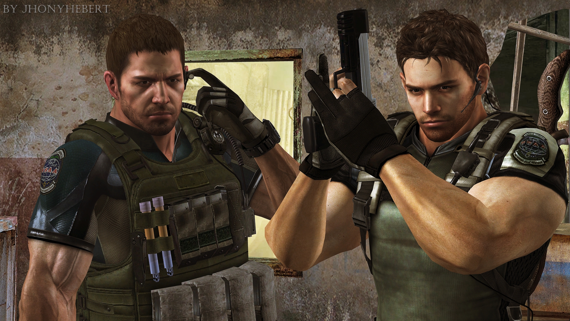 chris_redfield__re5__and_chris_redfield_