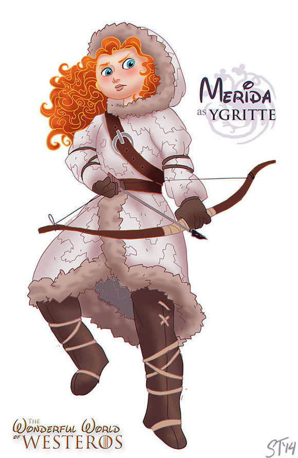 Merida as Ygritte by DjeDjehuti
