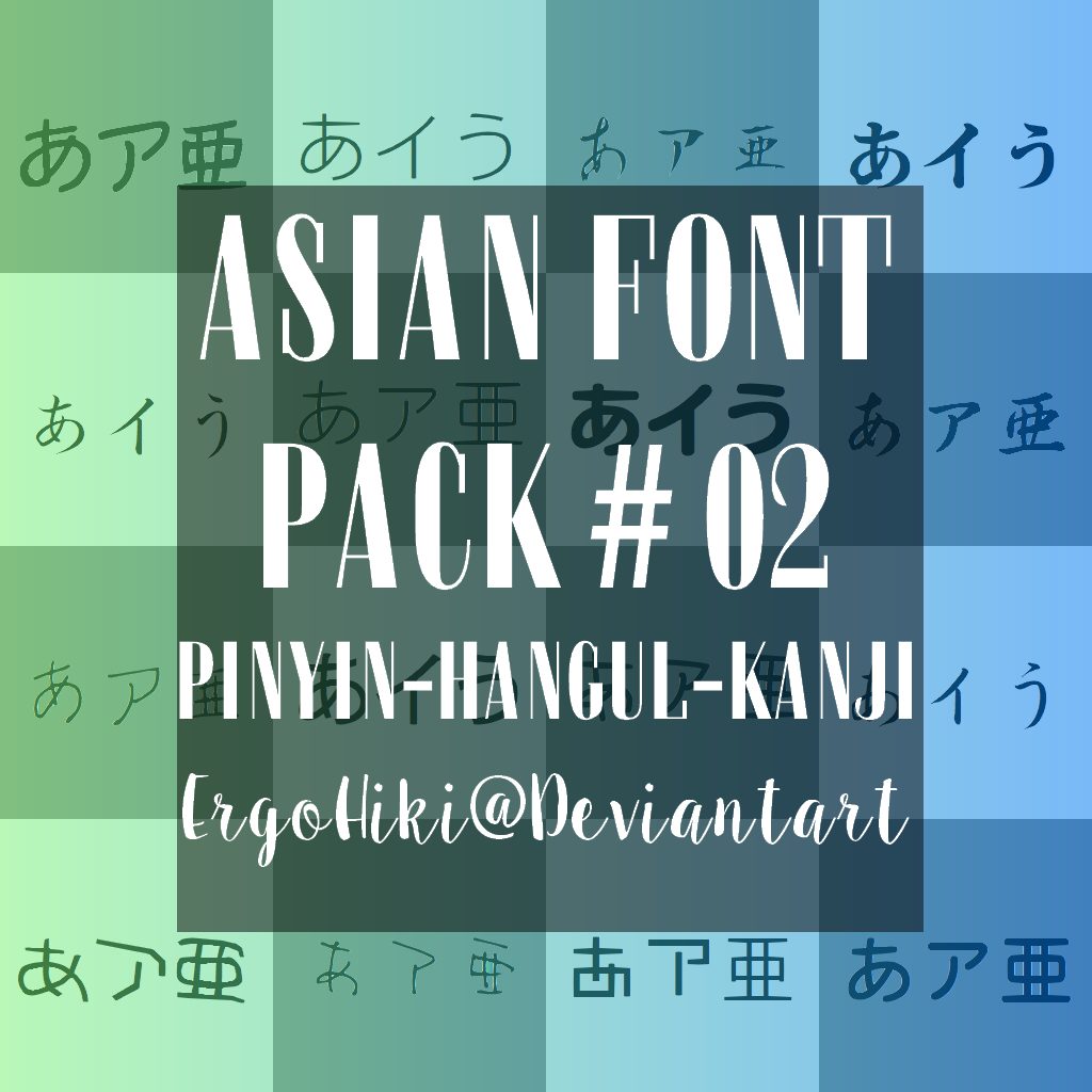 Asian Font Pack 30