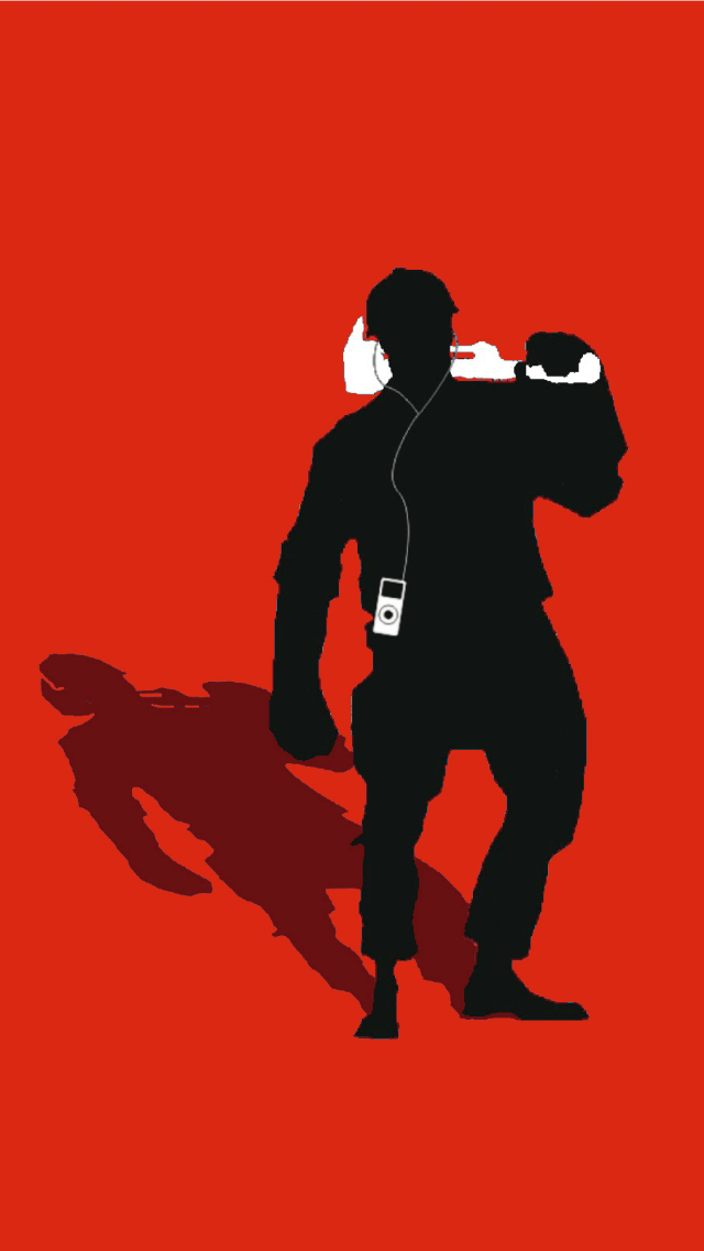 TF2 Red Scout Silhouette Earbuds for iPhone5 by cwegrecki on ...