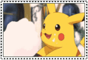 Cotton Candy Pikachu stamp by xselfdestructive