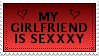 My Girlfriend Is Sexxxy Stamp by OckGal