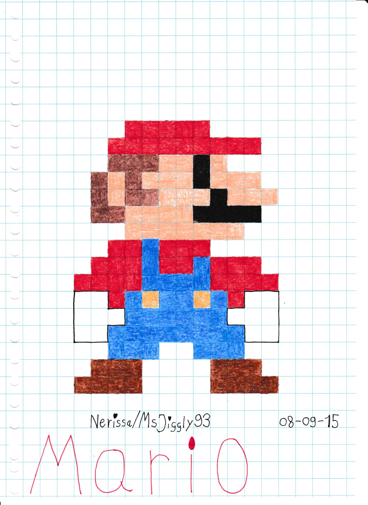 Mario (8Bit) by MsJiggly93 on DeviantArt