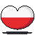 Poland Flag Heart Icon by Kiss-the-Iconist