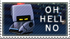 WALL-E Stamp: Oh Hell No by XxoOjunefoxOoxX