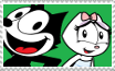 Felix and Kitty stamp by FelixFan9000