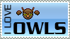 I Love Owls Stamp by Natnie