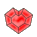 Red Gem Heart Icon (UPDATED) by Aqua-The-Kitty