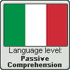 Italian language level PASSIVE COMPREHENSION by TheFlagandAnthemGuy