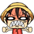 Luffy Anime Emoji (Angry) [V5]