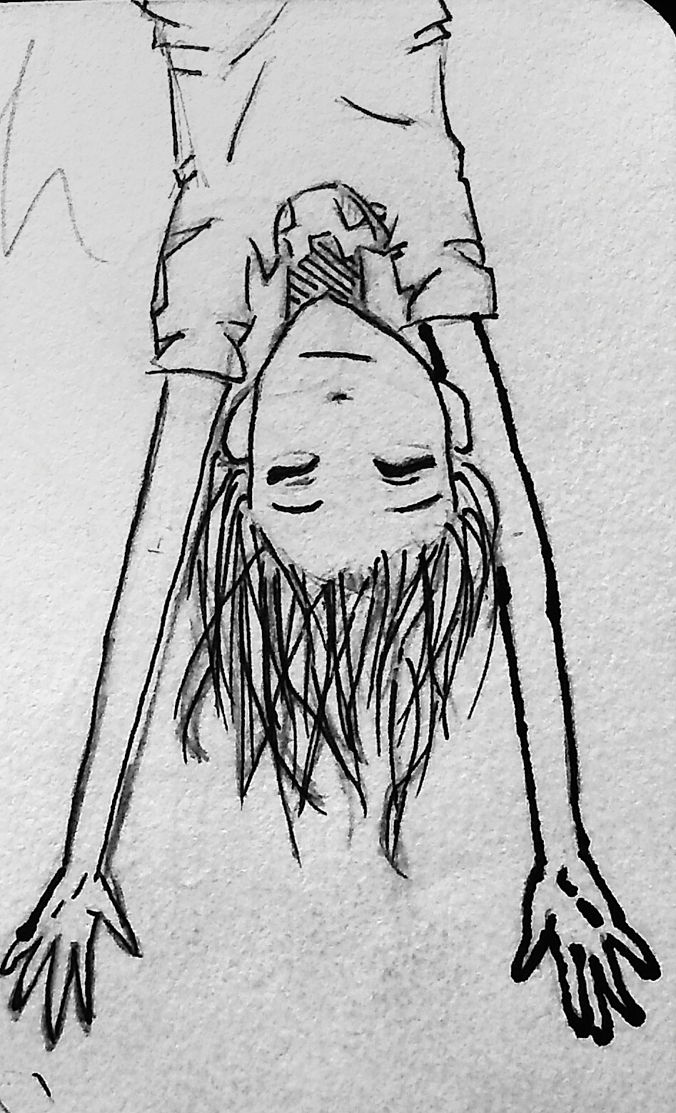 Girl Hanging Upside Down by Gutgoat on DeviantArt