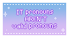 Pronouns Stamp by KittenDivinity