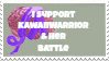 I Support Kawaii Warrior's Battle STAMP by Kawaiiwarrior
