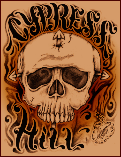 Cypress Hill Skull 2011 by Insanemoe on DeviantArt