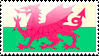Flag of Wales Stamp by xxstamps