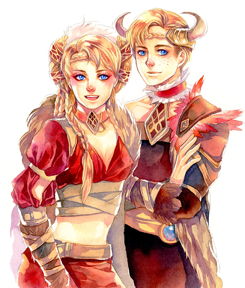 Freya and Frey by Ecthelian on DeviantArt