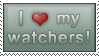 I :heart: my watchers Stamp. by jugga-lizzle
