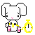 free white rabbit icon