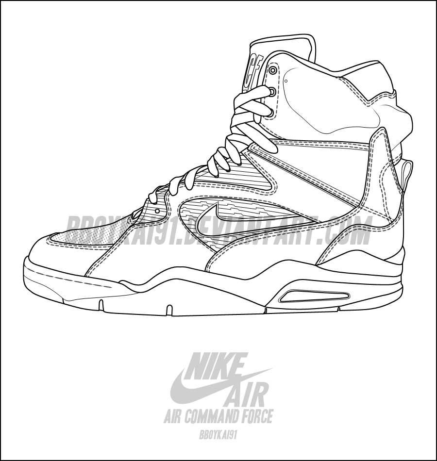 Nike Air Command Force Template by BBoyKai91 on DeviantArt