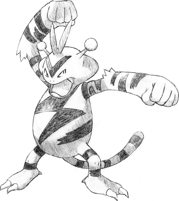 pokemon electabuzz coloring pages - photo #33