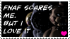 Fnaf scares me but i LOVE it-stamp by DJ-Artz101